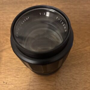 Auto Mamiya Sekor ES 1:2.8 135mm Lens W/vintage Lens Carrying Case - Excellent